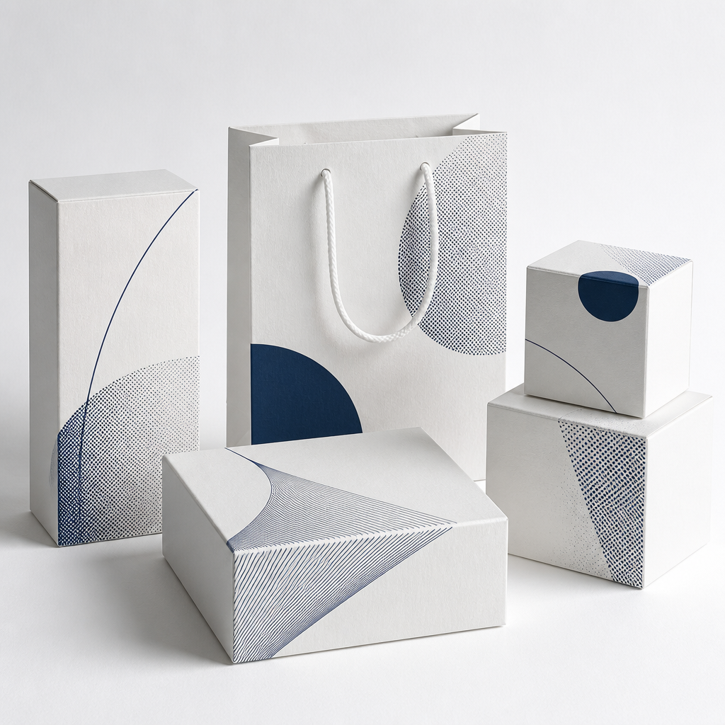 Paper bags & packaging boxes produced by Khunrut Printing in Bangkok
