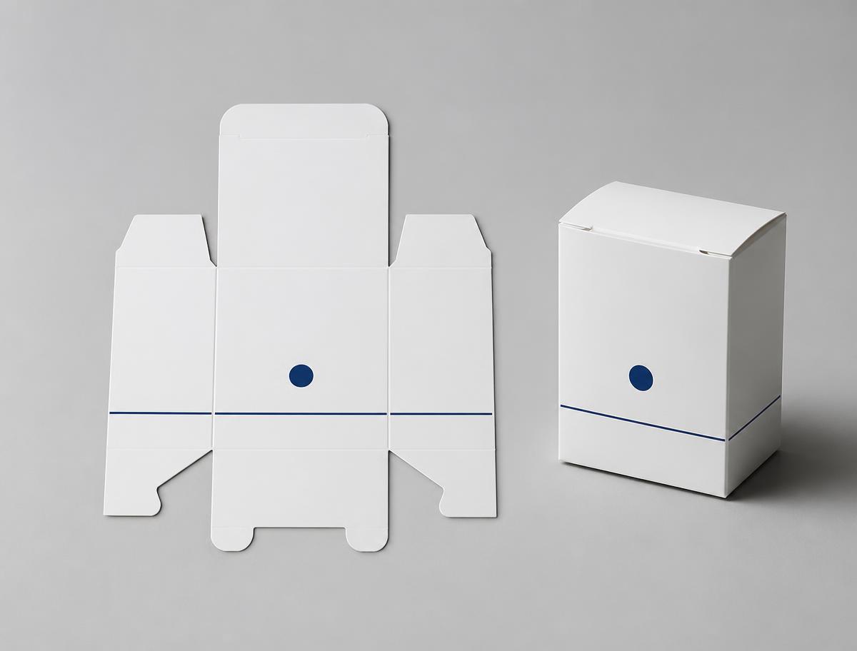 Folding carton blank and assembled printed carton produced by Khunrut Printing